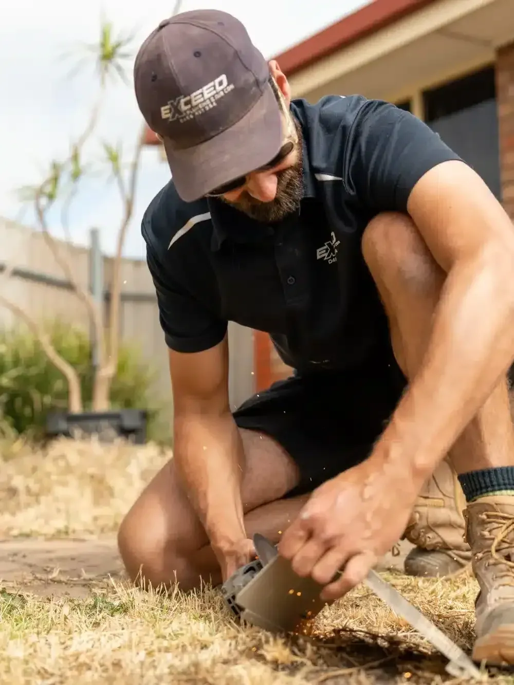 A Salisbury Park plumber at work on a job